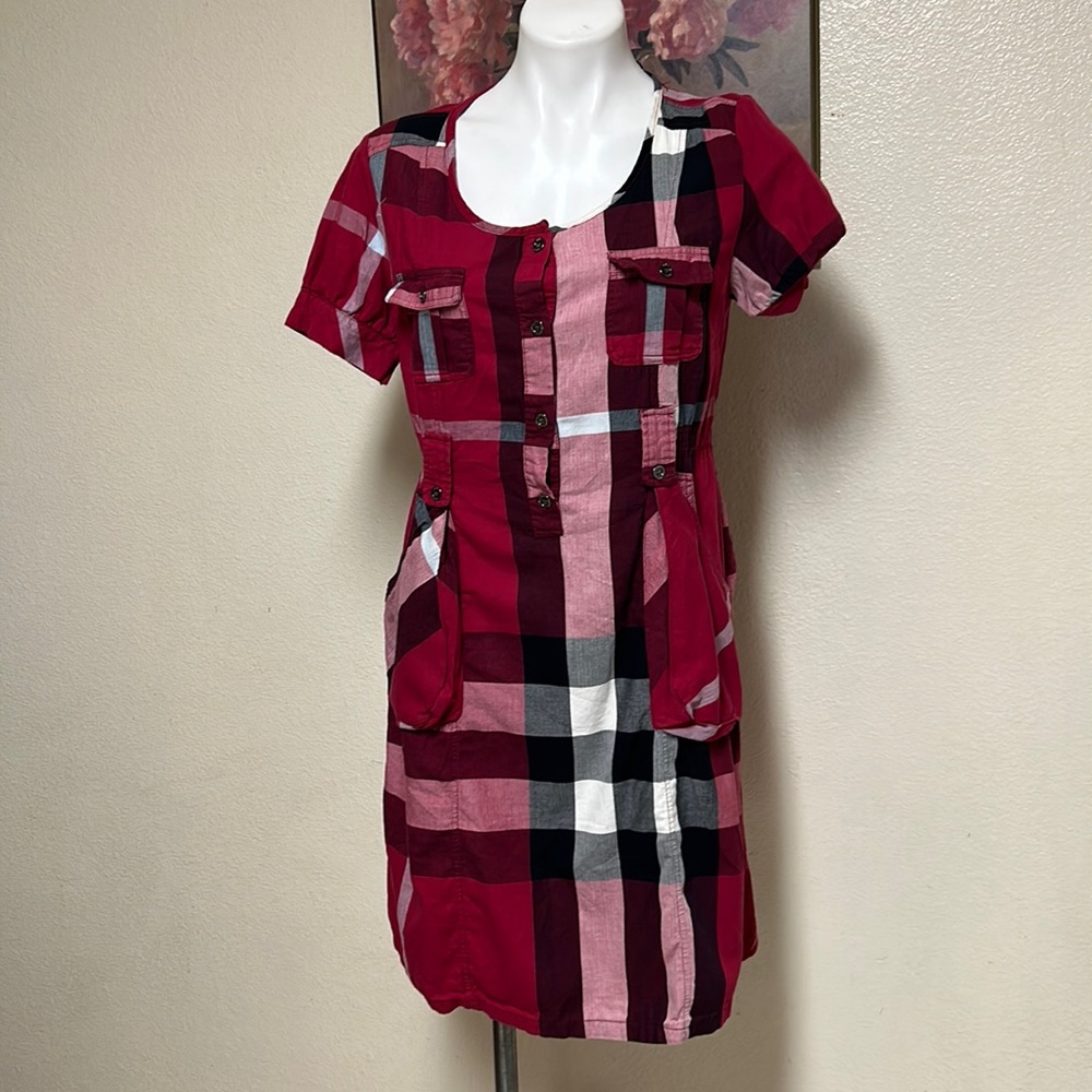 Burberry Maroon Dress Juniors size XXL